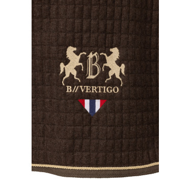 Coperta asciugante B Vertigo High Altitude in misto lana Marrone fango Beige