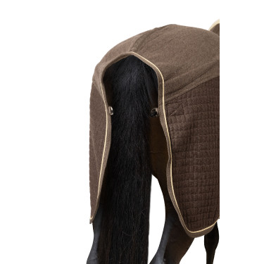 Coperta asciugante B Vertigo High Altitude in misto lana Marrone fango Beige