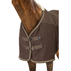 Coperta asciugante B Vertigo High Altitude in misto lana Marrone fango Beige