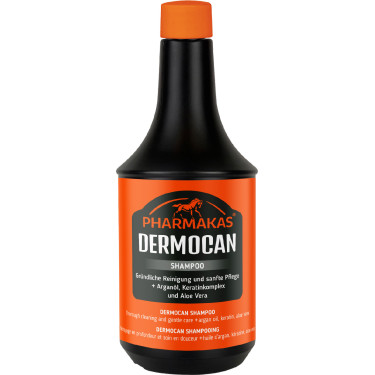 Shampoo equitazione Dermocan Pharmakas per cavalli