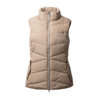 Gilet da equitazione trapuntato B Vertigo Cordelia Marrone fango Beige