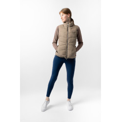 Gilet da equitazione trapuntato B Vertigo Cordelia Marrone fango Beige