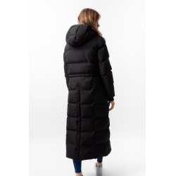Cappotto lungo trapuntato da donna Paloma Horze Caviale nero