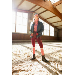 Giacca da equitazione trapuntata da donna Horze Astrid Blu polare Blu marino