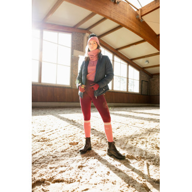 Giacca da equitazione trapuntata da donna Horze Astrid Blu polare Blu marino