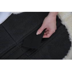 Ammortizzatore in pelliccia sintetica AntiSlip Covalliero Nero