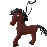 Giocattolo per cavalli in cuoio Canter Cavallo Marrone