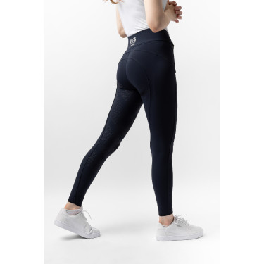 Pantaloni da equitazione termici con fondo integrale in silicone Justine da donna B Vertigo Blu navy scuro Pantaloni da equitazione termici con fondo integrale in silicone Justine da donna B Vertigo Blu navy scuro