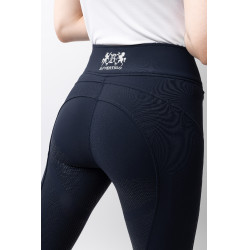 Pantaloni da equitazione termici con fondo integrale in silicone Justine da donna B Vertigo Blu navy scuro Pantaloni da equitazione termici con fondo integrale in silicone Justine da donna B Vertigo Blu navy scuro