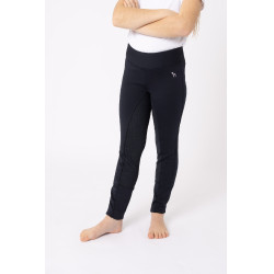 Leggings da equitazione invernali con fondo in silicone Active per bambini Horze Blu navy scuro Leggings da equitazione invernali con fondo in silicone Active per bambini Horze Blu navy scuro