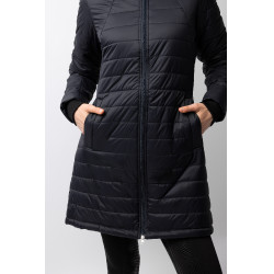 Piumino lungo da donna Horze Charlotte Blu navy scuro Piumino lungo da donna Horze Charlotte Blu navy scuro