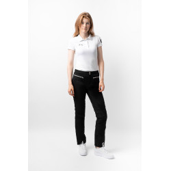 Pantaloni da equitazione con stampa in silicone Adeline da donna Horze Nero