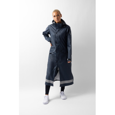 Impermeabile da donna Horze Hazel lungo con spacchi Impermeabile da donna Horze Hazel lungo con spacchi