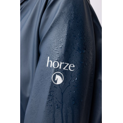 Impermeabile da donna Horze Hazel lungo con spacchi Blu navy scuro Impermeabile da donna Horze Hazel lungo con spacchi Blu navy scuro