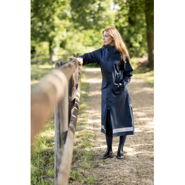 Impermeabile da donna Horze Hazel lungo con spacchi Impermeabile da donna Horze Hazel lungo con spacchi