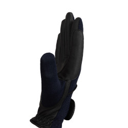 Guanti da equitazione da donna Horze Mayla Winter Blu marino scuro