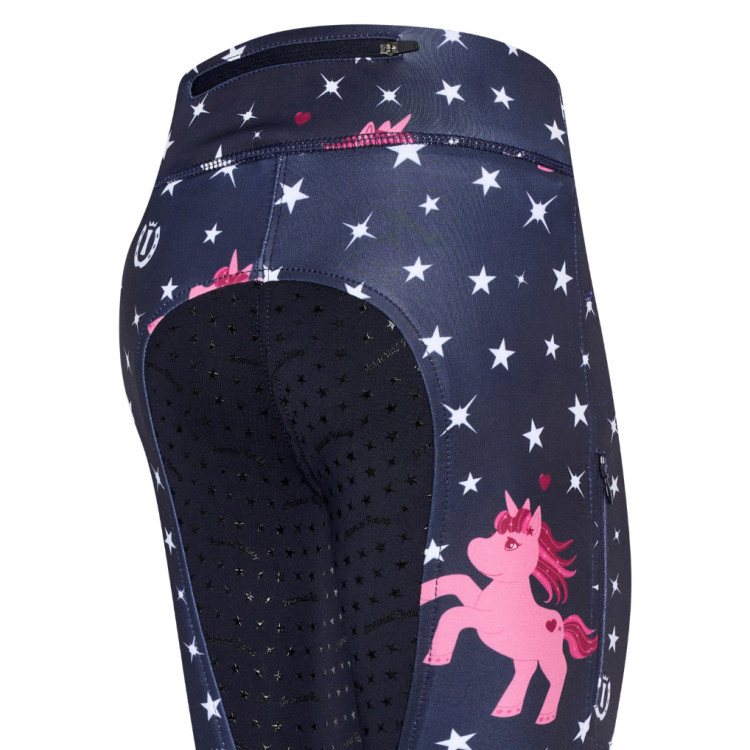 Pantaloni da equitazione per bambini Imperial Riding Unicorn Sparkle Fullgrip Pantaloni da equitazione per bambini Imperial Riding Unicorn Sparkle Fullgrip