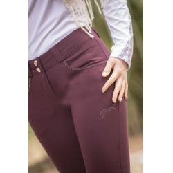 Pantaloni Pénélope Fun Stone donna Prugna Viola