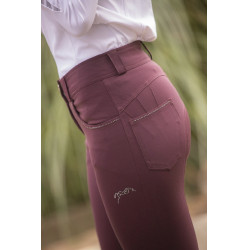 Pantaloni Pénélope Fun Stone donna Prugna Viola