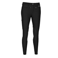 Pantaloni Pikeur Tessa da donna con grip al ginocchio Nero
