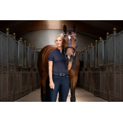 Pantaloni Pikeur Tessa da donna con grip al ginocchio Blu notte Pantaloni Pikeur Tessa da donna con grip al ginocchio Blu notte