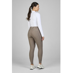 Pantaloni Pikeur Laure full grip donna 3005 a vita alta Talpa Marrone