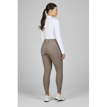 Pantaloni Pikeur Laure full grip donna 3005 a vita alta Talpa Marrone