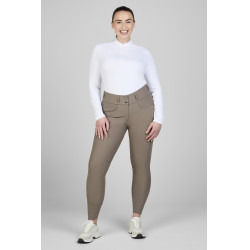Pantaloni Pikeur Laure full grip donna 3005 a vita alta Talpa Marrone