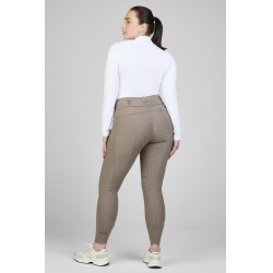 Pantaloni Pikeur Laure full grip donna 3005 a vita alta Talpa Marrone