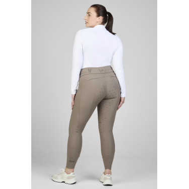 Pantaloni Pikeur Laure full grip donna 3005 a vita alta Talpa Marrone