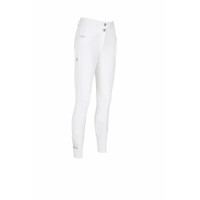 Pantaloni Pikeur Laure con fondo in finta pelle da donna Bianco