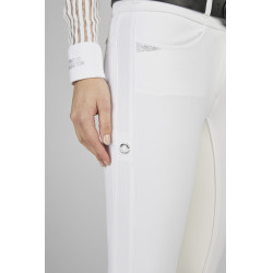 Pantaloni Pikeur Laure con fondo in finta pelle da donna Bianco Pantaloni Pikeur Laure con fondo in finta pelle da donna Bianco