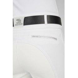Pantaloni Pikeur Laure con fondo in finta pelle da donna Bianco Pantaloni Pikeur Laure con fondo in finta pelle da donna Bianco