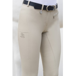 Pantaloni Pikeur donna Vally full grip 6106 a vita media Crema vaniglia Beige