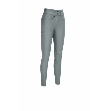 Pantaloni Amia 6805 Pikeur grip alle ginocchia vita media donna Giada Blu