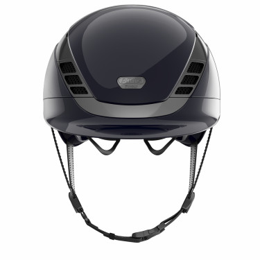 Casco da equitazione Abus Airluxe Chrome Blu notte brillante Casco da equitazione Abus Airluxe Chrome Blu notte brillante