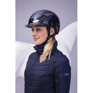 Casco da equitazione Abus Airluxe Chrome Blu notte brillante Casco da equitazione Abus Airluxe Chrome Blu notte brillante
