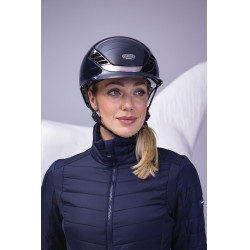 Casco da equitazione Abus Airluxe Chrome Blu notte brillante Casco da equitazione Abus Airluxe Chrome Blu notte brillante