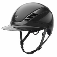 Casco da equitazione Abus Airluxe Chrome L.V Nero lucido