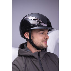 Casco da equitazione Abus Airluxe Chrome L.V Nero lucido Casco da equitazione Abus Airluxe Chrome L.V Nero lucido