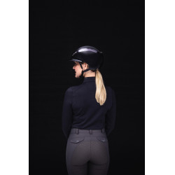 Casco da equitazione Abus Airluxe Chrome L.V Nero lucido Casco da equitazione Abus Airluxe Chrome L.V Nero lucido