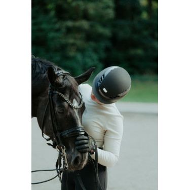 Casco da equitazione Abus Airluxe Supreme Nero
