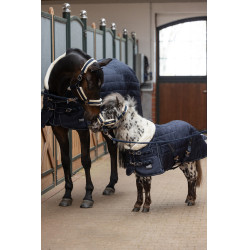 Coperta da scuderia Eskadron Zeta 200g Shetland Blu notte