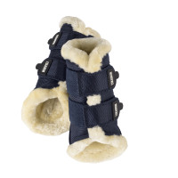 Ghette Eskadron finto montone Blu marino scuro