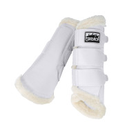 Stinchiere Eskadron Soft Mesh pelliccia sintetica Bianco