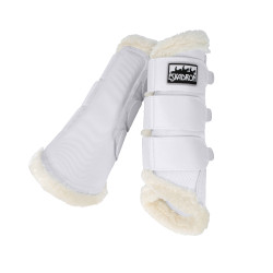 Stinchiere Eskadron Soft Mesh pelliccia sintetica Bianco