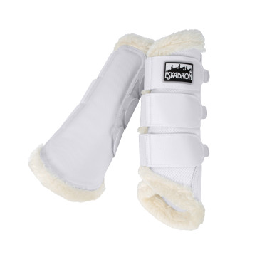 Stinchiere Eskadron Soft Mesh pelliccia sintetica Bianco