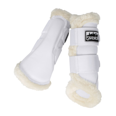 Stinchiere Eskadron Soft Mesh pelliccia sintetica Bianco