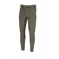 Pantaloni da uomo Pikeur Rodrigo con grip al ginocchio Fango Grigio Pantaloni da uomo Pikeur Rodrigo con grip al ginocchio Fango Grigio