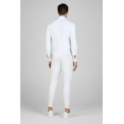 Pantaloni da uomo Pikeur Rodrigo con rinforzo alle ginocchia McCrown Kniebesatz Bianco Pantaloni da uomo Pikeur Rodrigo con rinforzo alle ginocchia McCrown Kniebesatz Bianco